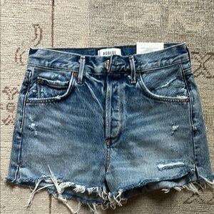 AGOLDE Women's Blue Denim Shorts